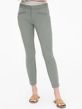 Gap Curvy Signature Skinny Ankle Pants - Sage Green